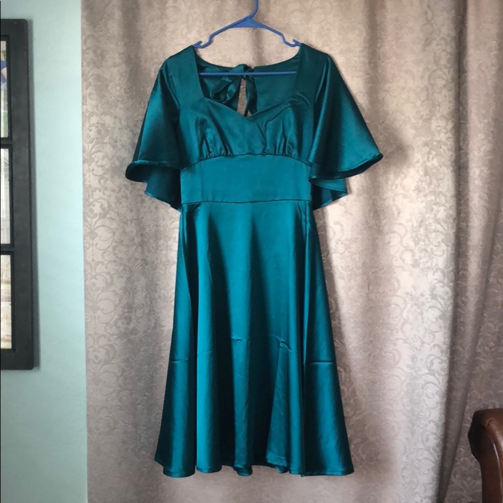 Retro voodoo vixen cape dress